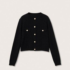 NWOT Mango Knitted cardigan with jewel buttons S